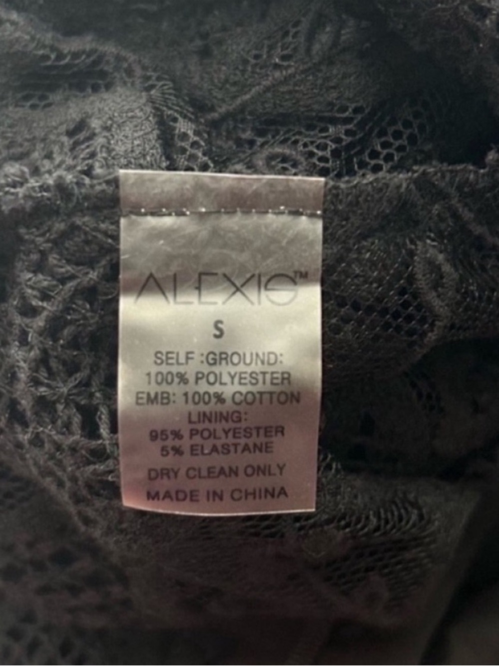 Alexis Lucila Lace Midi Dress Black - Picture 10 of 10